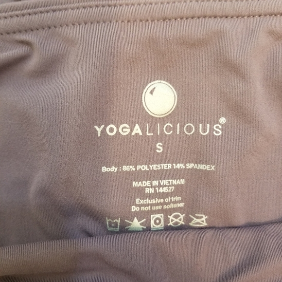 Yogalicious Purple Capris - Picture 3 of 5
